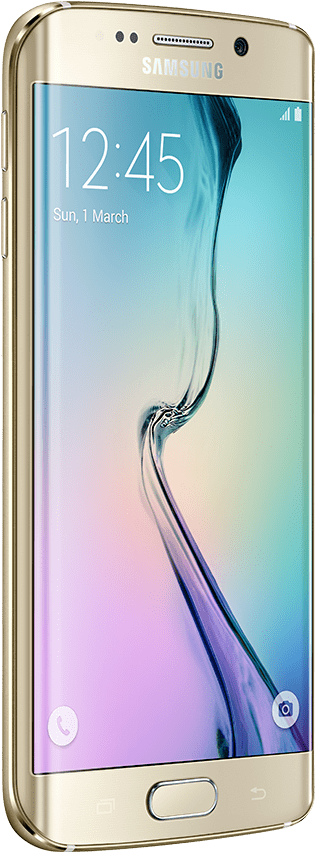 45 Degree Angled View Of Galaxy S6 Edge - Samsung S6 Edge 64gb Price Clipart (833x870), Png Download