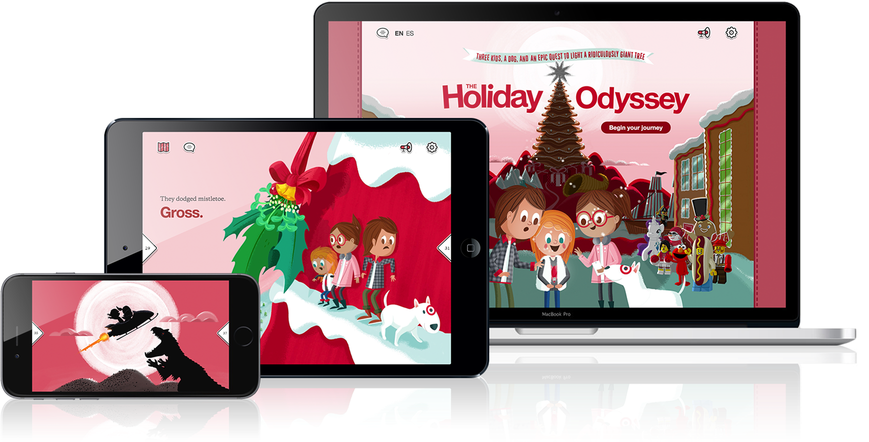 A 50 Page Interactive Children's Book That Tells The - Target Holiday Odyssey Clipart (1800x902), Png Download