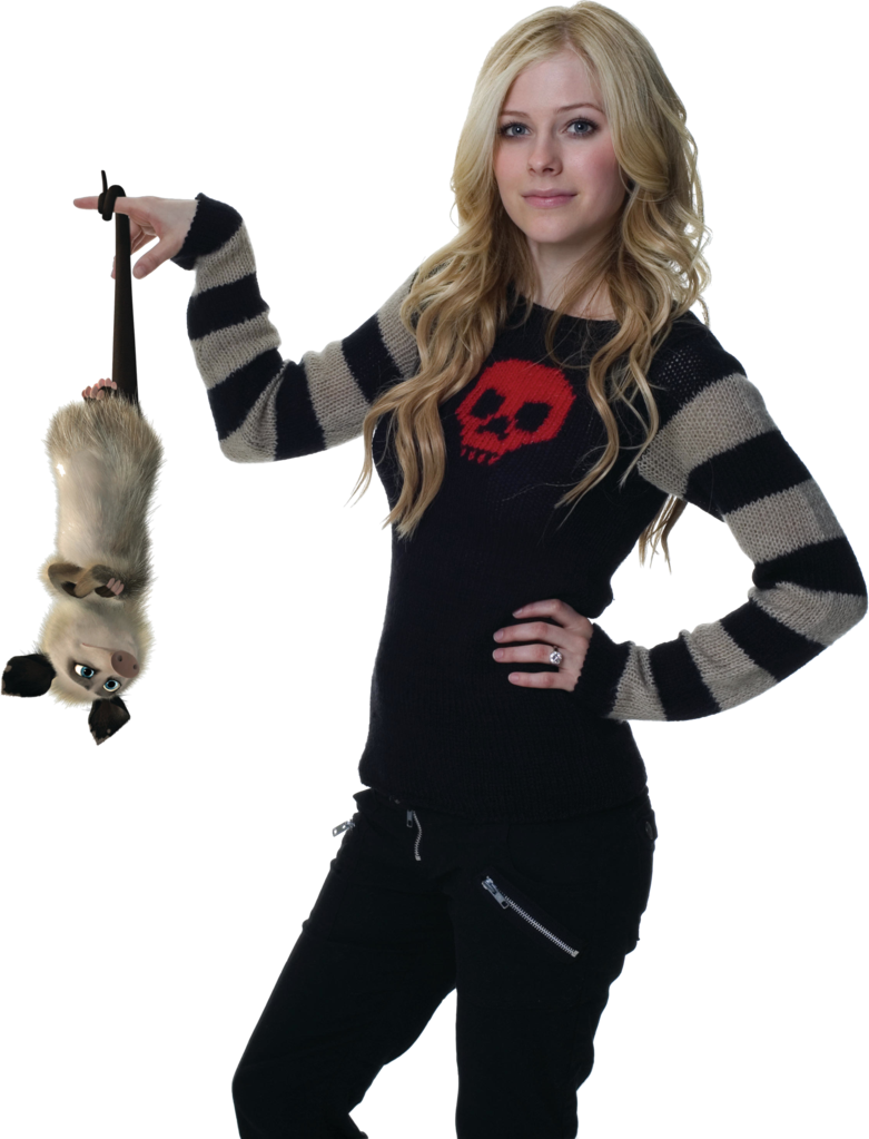 Avrial Lavigne As Heather From Over The Hedge - Over The Hedge Avril Lavigne Clipart (781x1023), Png Download