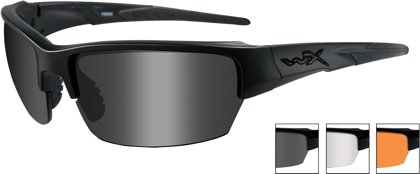 Wiley X Eyewear Chsai06 Saint Safety Glasses Smoke - American Sniper Sunglasses Clipart (1800x873), Png Download