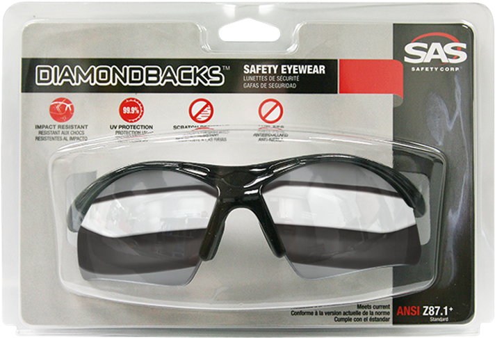Sas Diamondback Safety Glasses - Goggles Clipart (720x720), Png Download