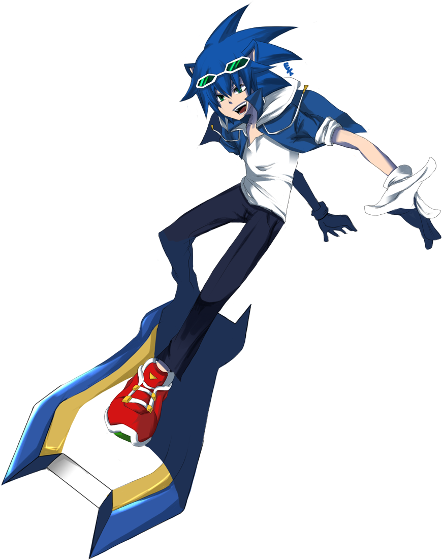 Human Sonic Riders - Human Sonic The Hedgehog Clipart (900x1132), Png Download