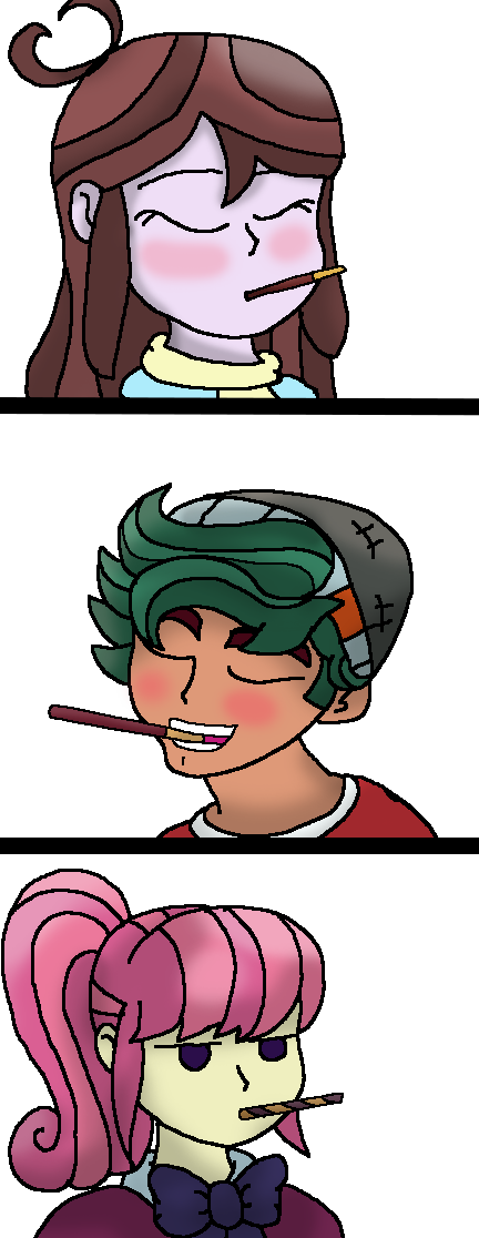 Equestria Girls, Food, Peppero, Pocky, Pocky Day, Safe, - Cartoon Clipart (432x1116), Png Download