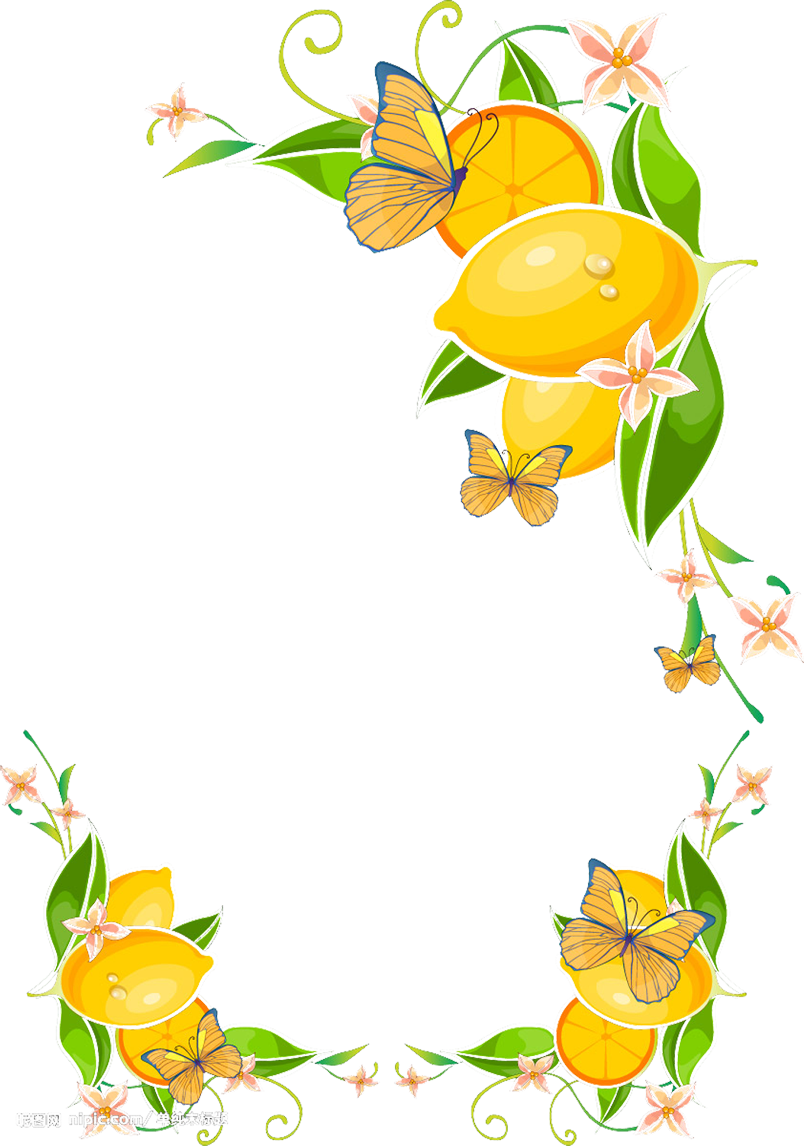 Frame Vector Food Clipart (3937x4388), Png Download