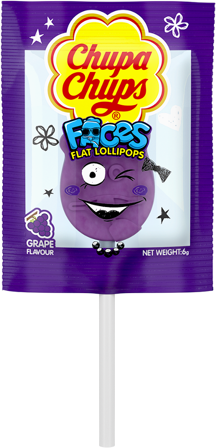Chupa Chups Faces Flat Lollipops Clipart (1024x1024), Png Download