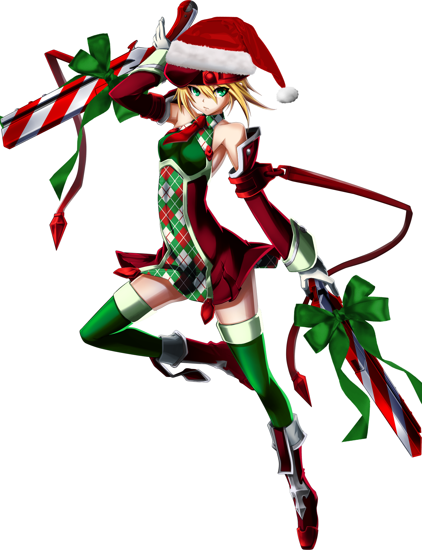 Hugdgco - Blazblue Christmas Clipart (1430x1866), Png Download