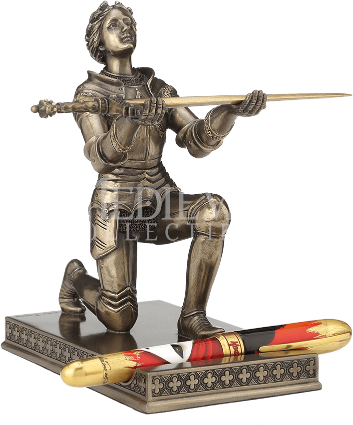 Joan Of Arc Pen Holder With Letter Opener Sword - Joan Of Arc Statue Clipart (850x850), Png Download
