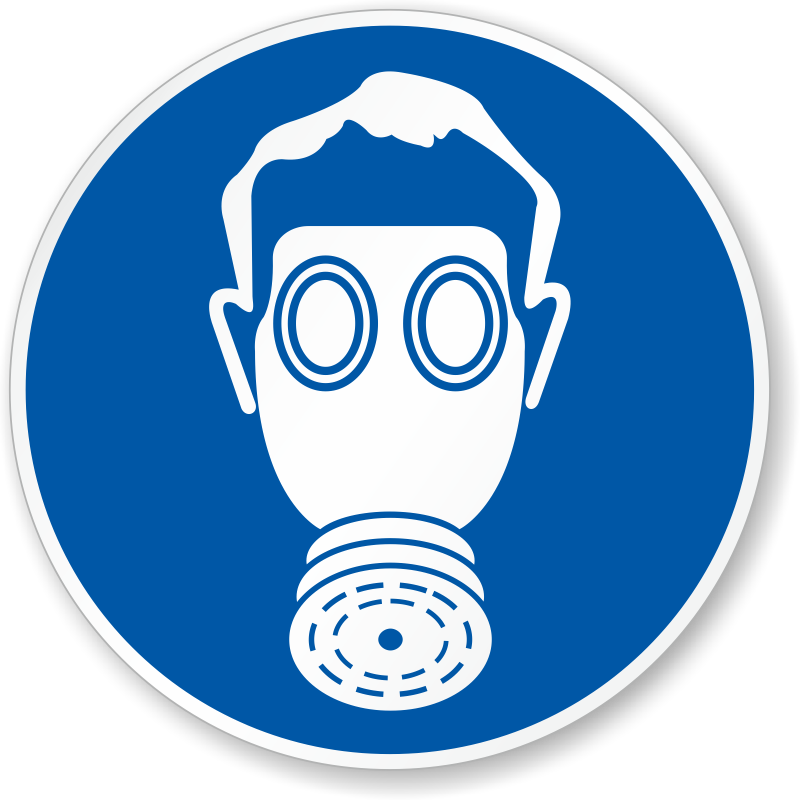 Wear Breathing Apparatus Sign Clipart (800x800), Png Download