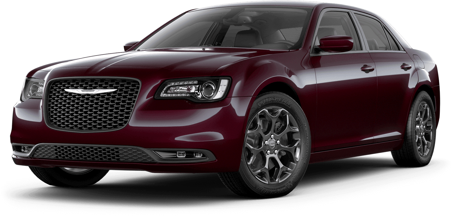 Velvet Red Pearl - 2019 Chrysler 300 Black Clipart (1600x1020), Png Download