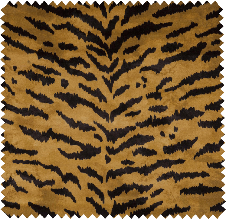 Tigre Velvet Fabric - Africa Moodboard Clipart (750x750), Png Download