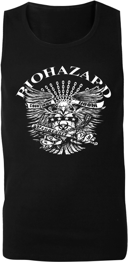 Biohazard "eagle" Tank Shirt - Active Tank Clipart (1000x1000), Png Download