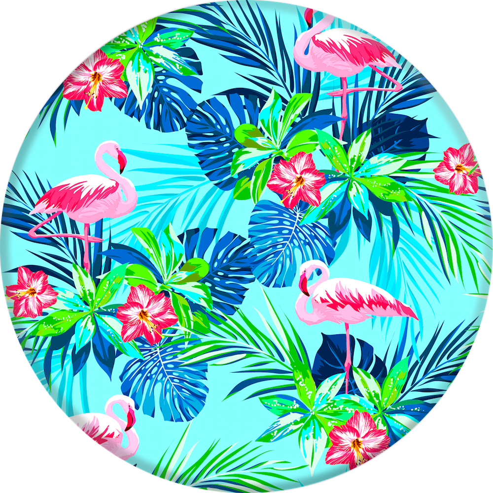 Download Download Rainforest Flamingos Popsocket - Papier Peint Avec Flamant Rose Clipart Png Download ...