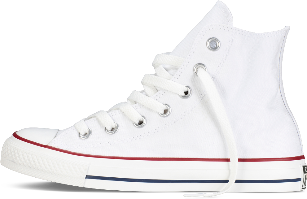 Converse Chuck Taylor All Star Hi - Giày Converse Trắng Cao Cổ Clipart (1000x1000), Png Download