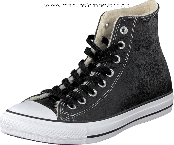 Converse All Star Shearling Hi Black/white - Chuck Taylor All-stars Clipart (705x590), Png Download