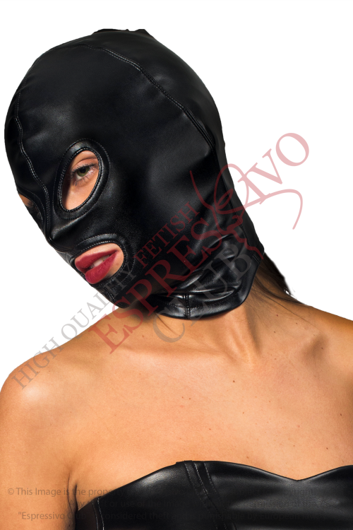 Full Face Leather Hood - Mask Clipart (500x750), Png Download