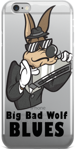 Big Bad Wolf Blues Iphone Case - Iphone Clipart (600x600), Png Download