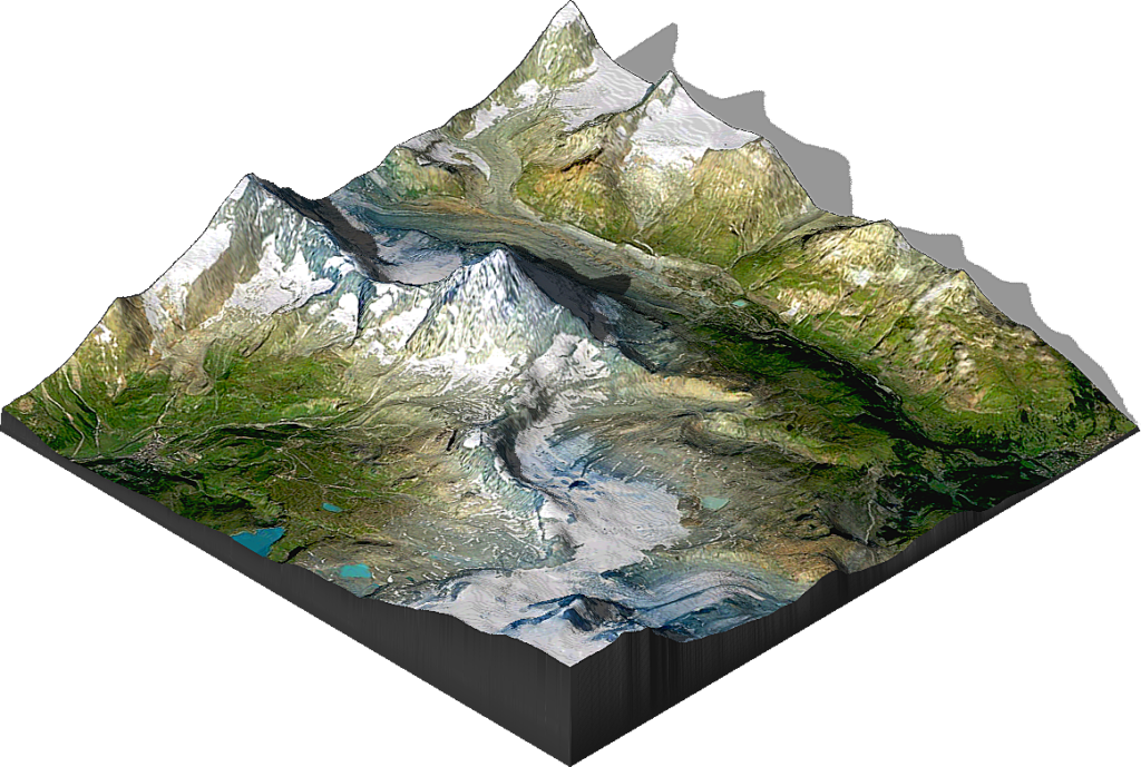 Processing Time - 0 - 33 Min - Terrain 3d Map - Outcrop Clipart (1024x689), Png Download