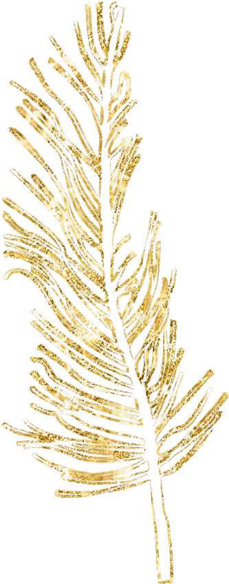 #gold #feather #feathers #native #boho #glitter #decals - Boho Feathers Gold Clipart (1024x1024), Png Download