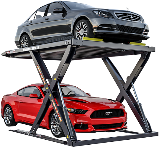 Bendpak Autostacker Pl‐6srx Car Parking Lift Platform/extra - Auto Stacker Car Lift Clipart (800x500), Png Download