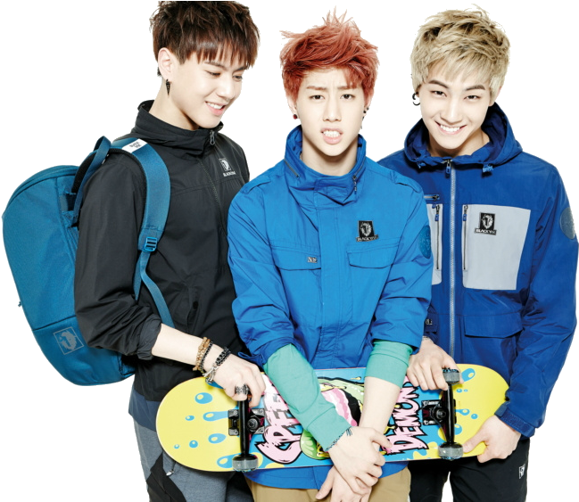 “mark, Yugyeom And Jb Png Reblog/like If You - Got7 Mark Jb Yugyeom Clipart (842x562), Png Download