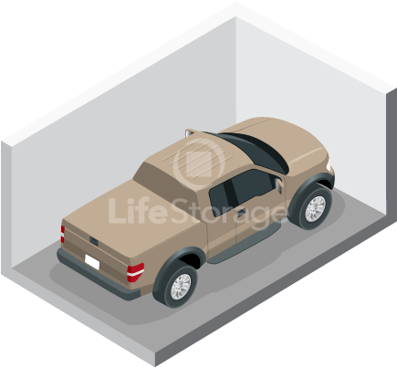 Auto Storage At Life Storage - 10 X 20 Parking Spot Clipart (600x600), Png Download