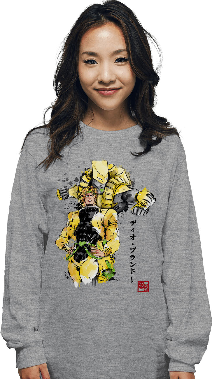 Za Warudo - Sweatshirt Clipart (900x1300), Png Download