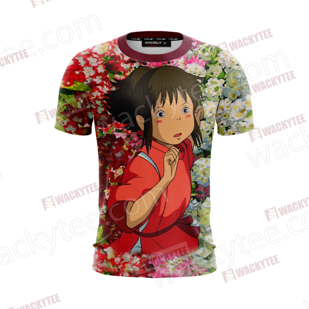 Spirited Away Ogino Chihiro And Haku 3d T Shirt Fullprinted - Spirited Away Clipart (1024x1024), Png Download