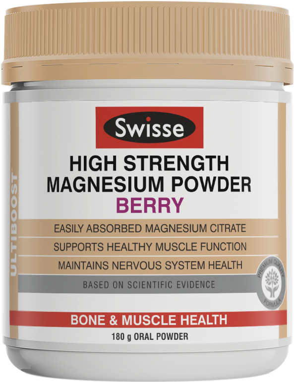 Swisse Ultiboost High Strength Magnesium Powder Berry Clipart (700x880), Png Download