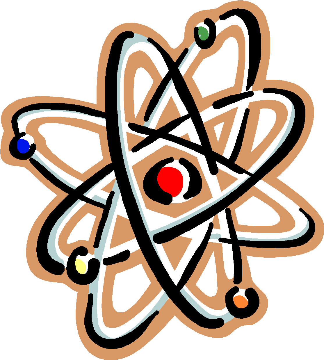 The Nucleus Is The Tiny Positive Core Of The Atom Which - Physical Science Clip Art - Png Download (1114x1238), Png Download