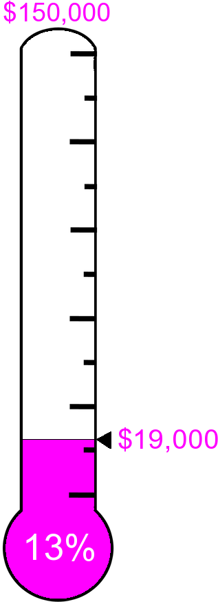 #ff00ff Raised $19,000 Towards The $150,000 Target - Colorfulness Clipart (383x889), Png Download