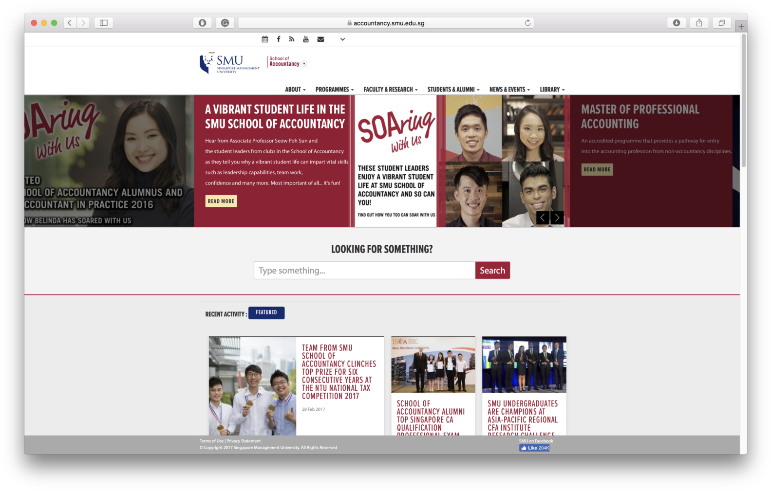 Current Smu Accountancy's Homepage Main Banner - Website Clipart (1600x1022), Png Download