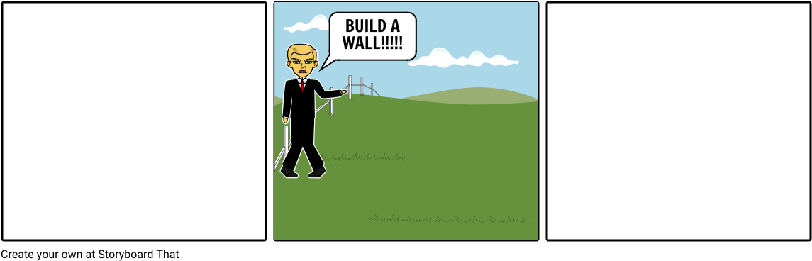 Donald Trump Political Cartoon - Cartoon Clipart (1164x385), Png Download