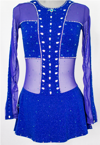 Mondor Sapphire Sparkle Dress - Costume Clipart (800x500), Png Download