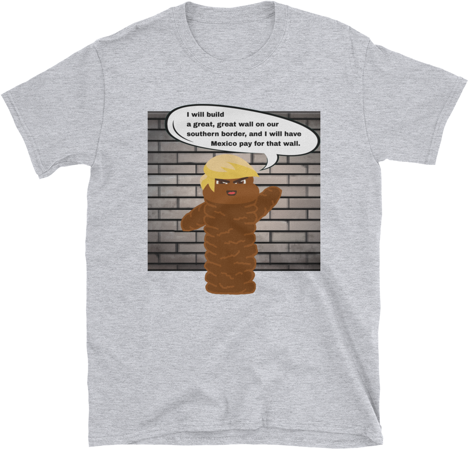 Mexico Wall T-shirt - T-shirt Clipart (1000x1000), Png Download