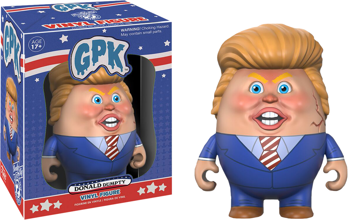 Donald Dumpty Vinyl Figure - Garbage Pail Kids Toys Clipart (1195x753), Png Download