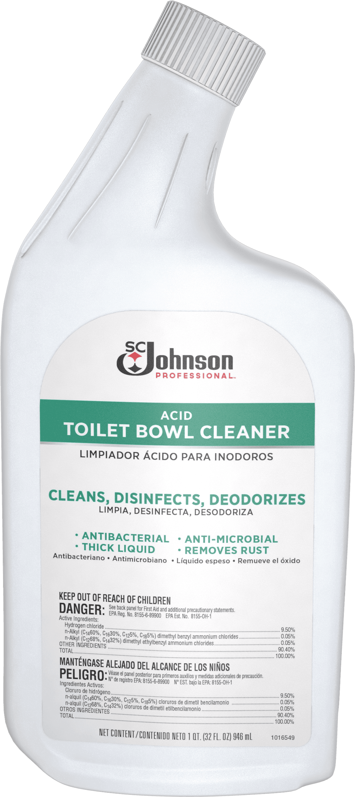 Sc Johnson Professional Toilet Bowl Cleaners - Bottle Clipart (3000x3000), Png Download