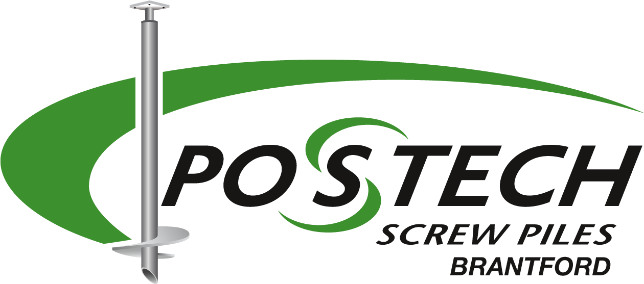 Screw Piles - Post Tech Screw Piles Clipart (1266x600), Png Download