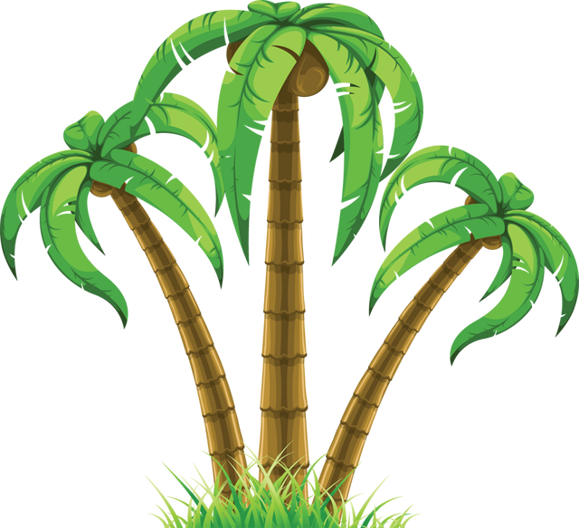 Svg Transparent Stock Palms Vector Summer - Palm Trees Cliparts - Png Download (640x583), Png Download