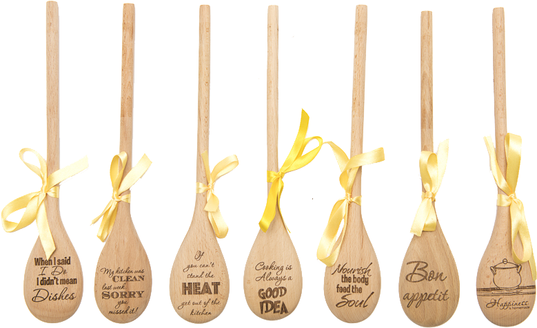 Wooden Spoons Standard - Wood Clipart (822x503), Png Download