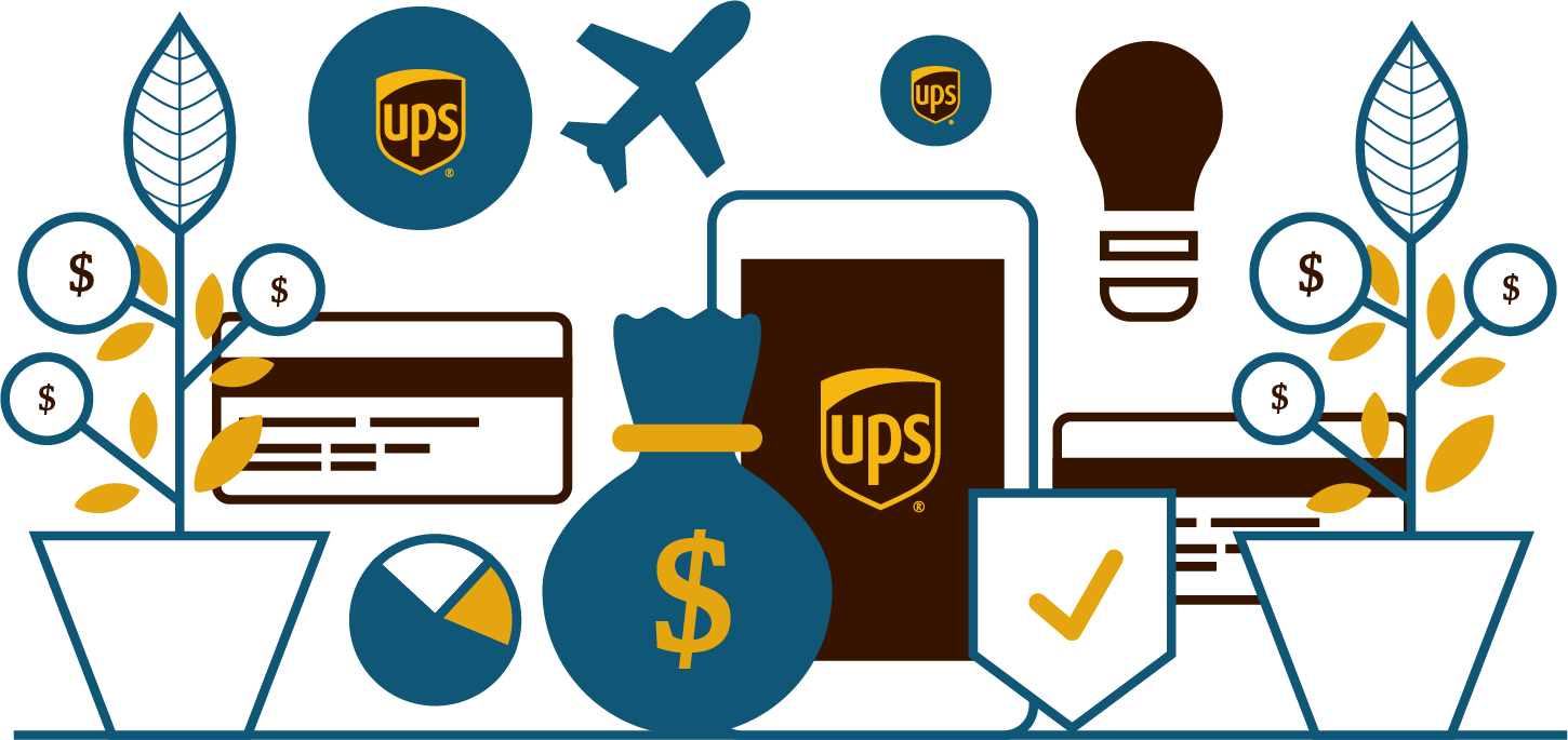 The Ups Store Franchise Financing Tool - Black And White Clipart (1450x685), Png Download