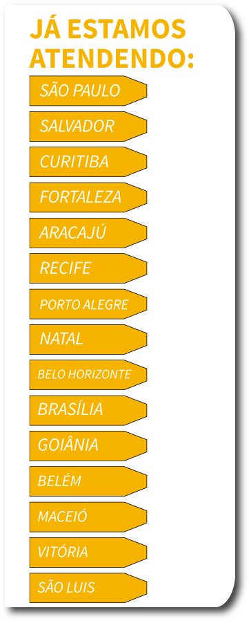 Estados Que Estamos Atendendo - Orange Clipart (364x917), Png Download