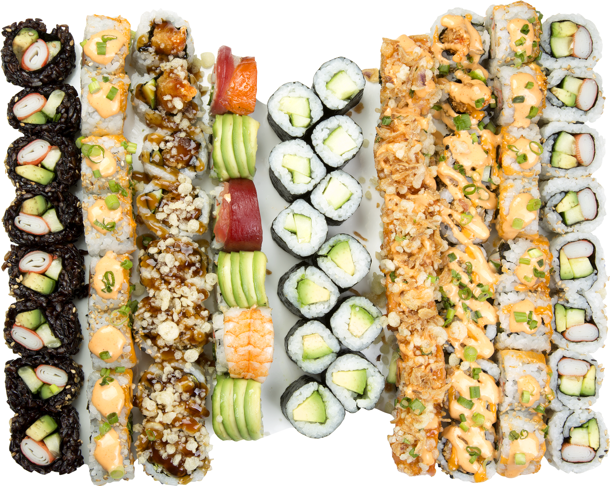 Cherry Blossom Tray -$22 - California Roll Clipart (2280x1748), Png Download