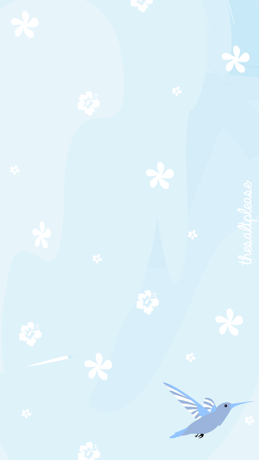 Soft Blue Iphone Wallpaper - Bird Clipart (893x1585), Png Download