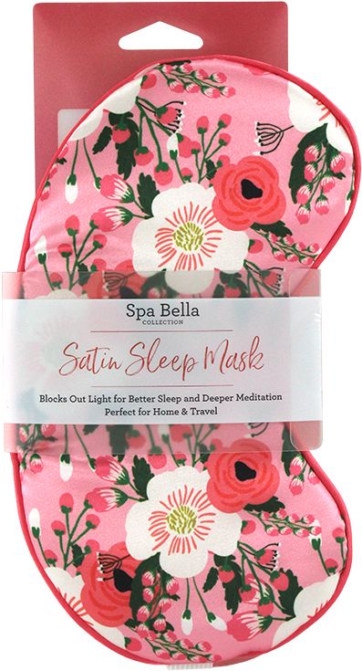 Spa Bella Large Printed Sleep Mask Floral Print - Poppy Clipart (611x817), Png Download