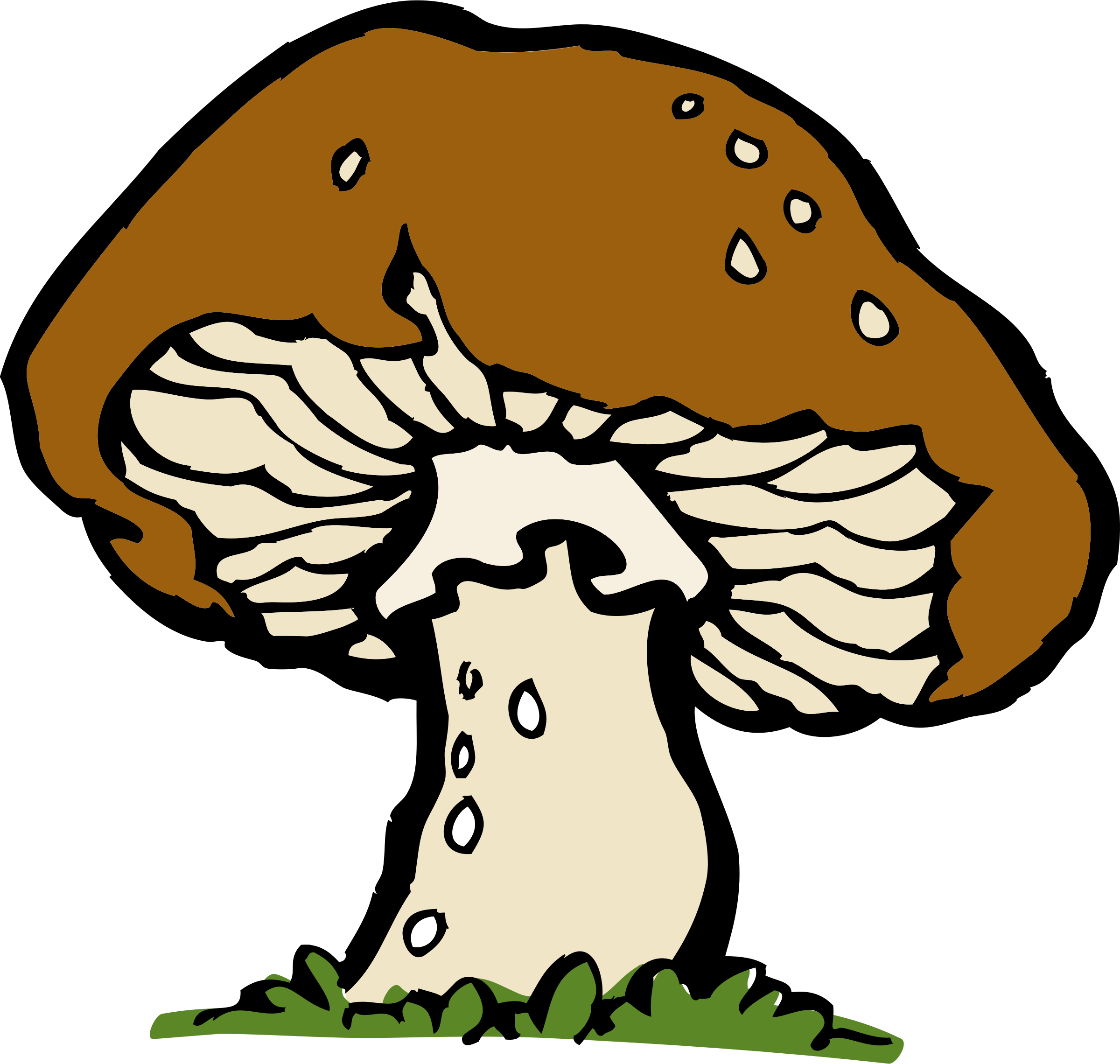 Mushrooms Vector Mushroom Clipart - Mushroom Clip Art - Png Download (2400x2280), Png Download