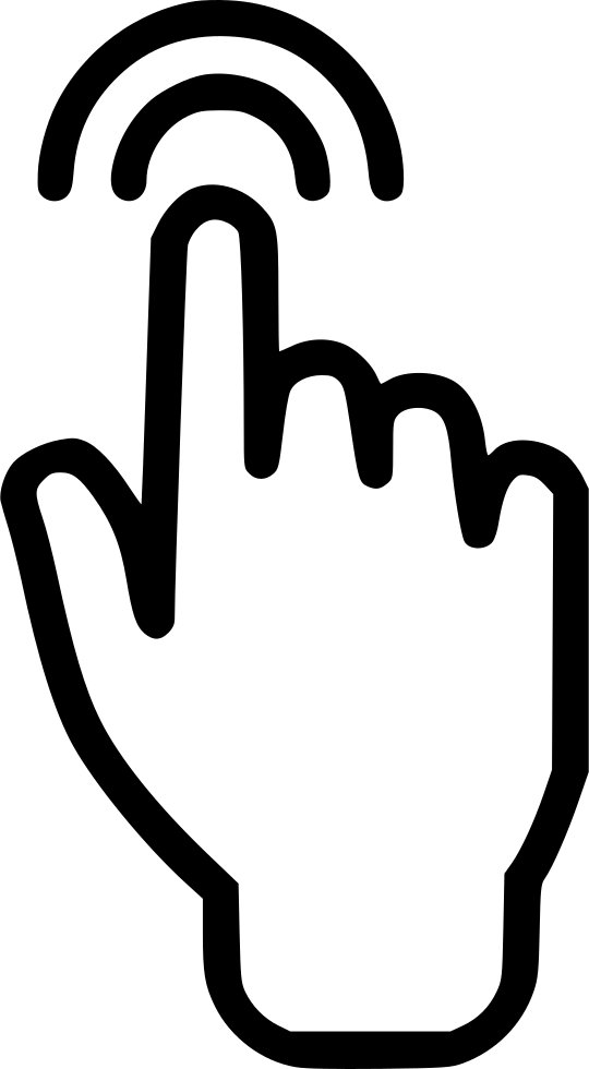 Png File - Touch Hand Png Clipart (540x980), Png Download