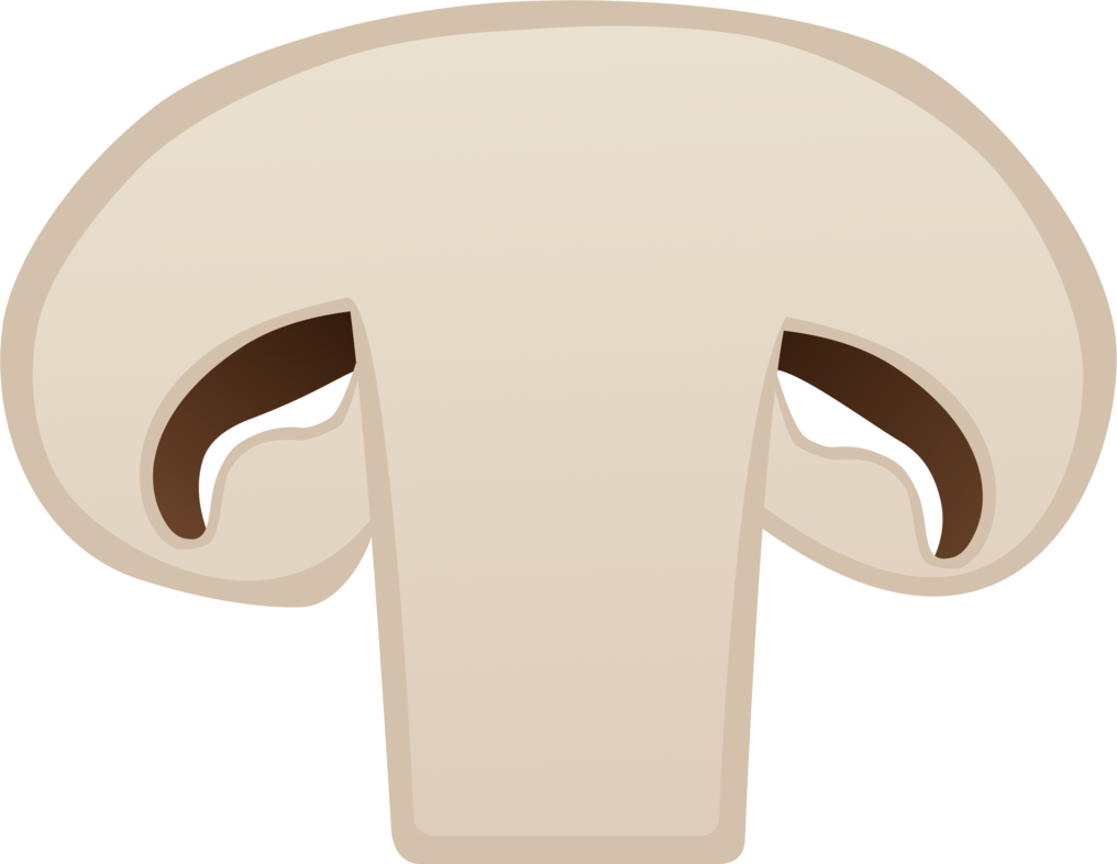 Mushroom Slice Clip Art - Png Download (1016x786), Png Download