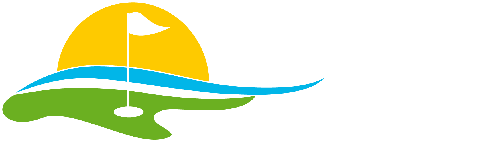 Golf Sunshine Coast - Golf Sun Clip Art - Png Download (1684x499), Png Download