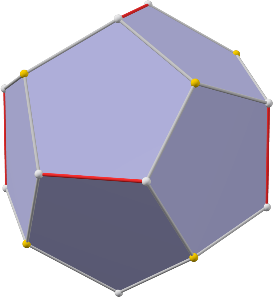 Same Example Pyritohedron And Regular Dodecahedron - Umbrella Clipart (914x991), Png Download