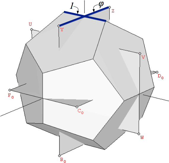 Dodecahedron And Icosahedron At The Same Scale - Golden Rectangle Dodecahedron Clipart (590x570), Png Download